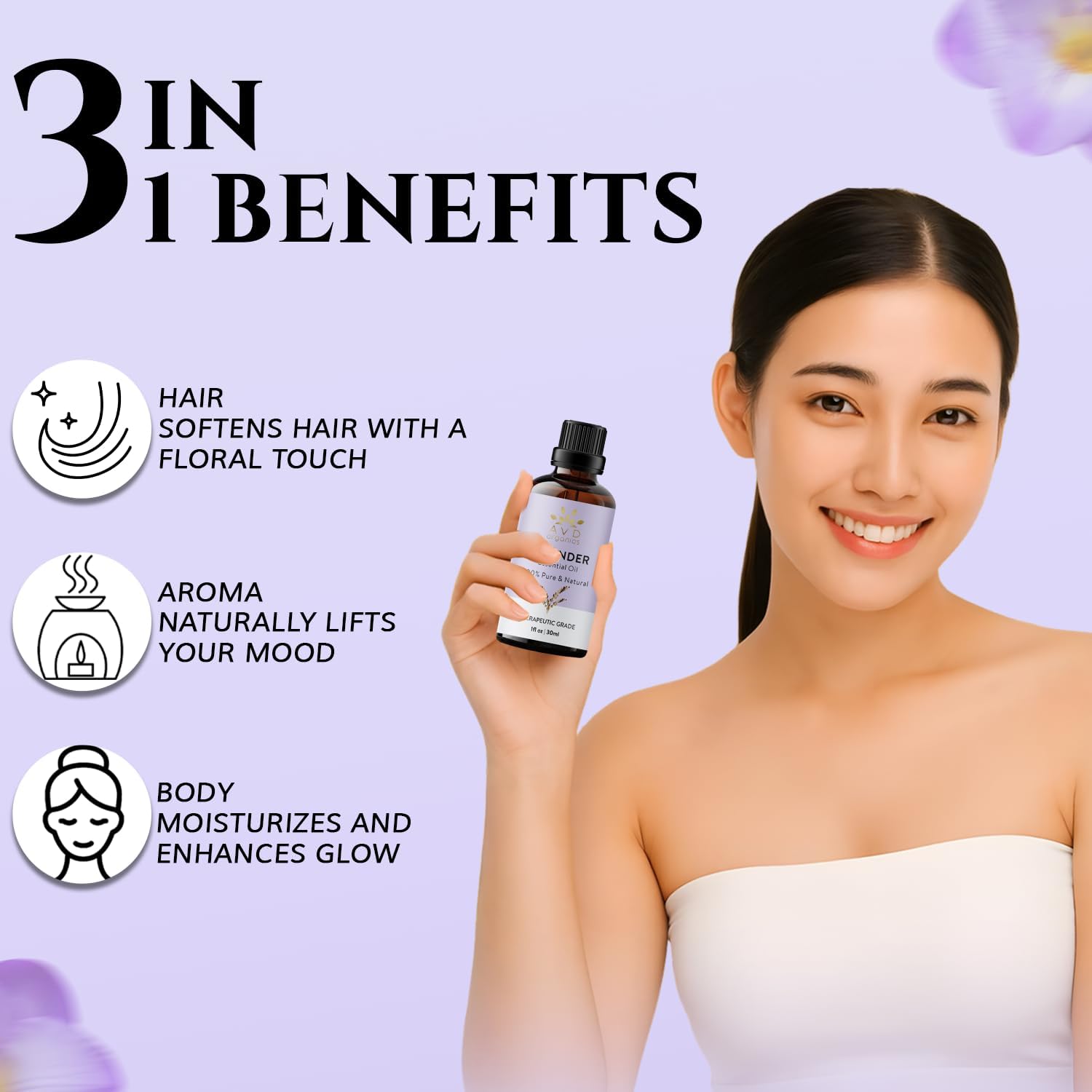 AVD Organics Lavender Essential Oil 30ml – 100% Pure & Natural Lavender Oil for ... - Image 4