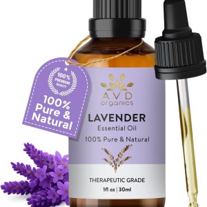 AVD Organics Lavender Essential Oil 30ml – 100% Pure & Natural Lavender Oil for ...